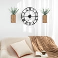 thumbnail image 2 of Maceta de pared de madera de Dahey con eucalipto artificial, 2 unidades, 2 of 5