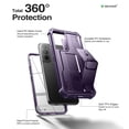 thumbnail image 2 of Dexnor for Samsung Galaxy S22 Case, [Built in Screen Protector and Kickstand] Heavy Duty Military Grade Protection Shockproof Protective Cover for Samsung Galaxy S22 5G,Phantom Purple, 2 of 5