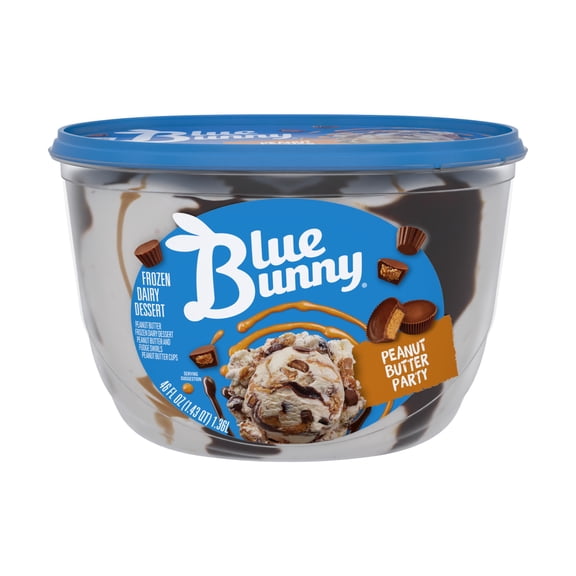 Blue Bunny Peanut Butter Party Premium Frozen Dessert, 46 fl oz