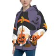 thumbnail image 2 of Kdxio Halloween Gnomes Pattern Kids Boys Girls Zip Up Hoodie 3D Printed Hooded Sweatshirt Hoody Coat with Pocket 7-12 Y-Medium, 2 of 6