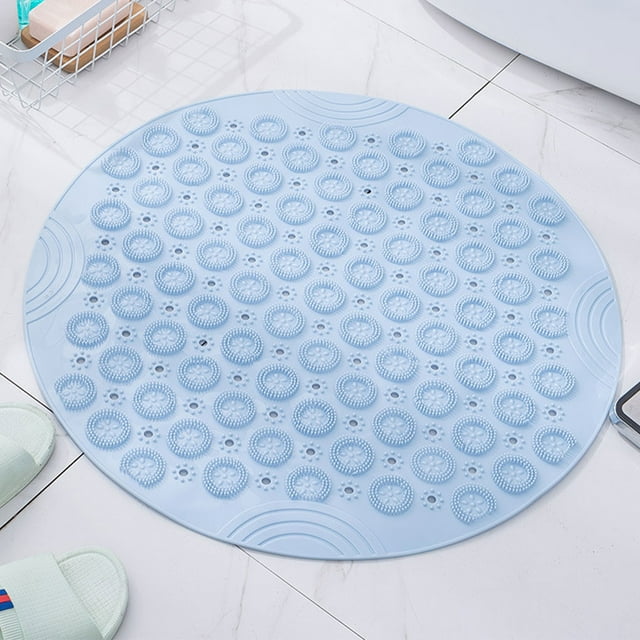 VONKY Machine Washable Non-slips Shower Mat For Safe And Durable Shower Rinse The Mat And Put Up It To Air Dry PVC grey 30cm*30cm 1 green,1 66cm*66cm