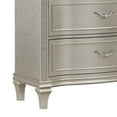 thumbnail image 2 of Benjara Inz 60 Inch 6 Drawer Tall Dresser Chest, Elegant Trim, Classic Silver, 2 of 5