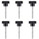 thumbnail image 1 of pcs M6 x 50 mm locking star-shaped plastic male thread knob grip, 1 of 5