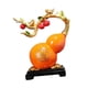 thumbnail image 5 of Estatua de calabaza china, centro de mesa, decoración de mesa, escultura de calabaza de resina decorativa, figura de Feng Shui para repisa de estudio Naranja, 5 of 8