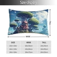 thumbnail image 2 of Zufioo Fantasy Treehouse Planet Scene Print Double-Sided Throw Pillow Cover, Pillow Protector Home Decor - With Hidden Zipper, Suitable for Bedroom, Living Room, Car Interior-16"x24", 2 of 6