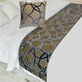 thumbnail image 2 of The HomeCentric King / Queen / Twin Gray Decorative Bed Runner CA King 86"x18" Bed Runner WITHOUT Pillow Cover, Cut Velvet Bed Scarf on Velvet fabric - Velvet Interweave, 2 of 6