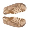 thumbnail image 3 of Sandalias de suela gruesa de verano para mujer Ticfox color caqui 36-37, 3 of 12