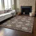 thumbnail image 6 of Addison Rugs Mayfield Washable Transitional Floral Merlot Rectangle Rug, 10' x 14', 6 of 6