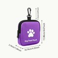 thumbnail image 2 of Portable Dog Treat Pouch, Mini Dog Training Treat Bag with Carabiner Clip, Waterproof Small Puppy Snack Storage Pouch for Walking Hiking Outdoor Training, 2 of 5