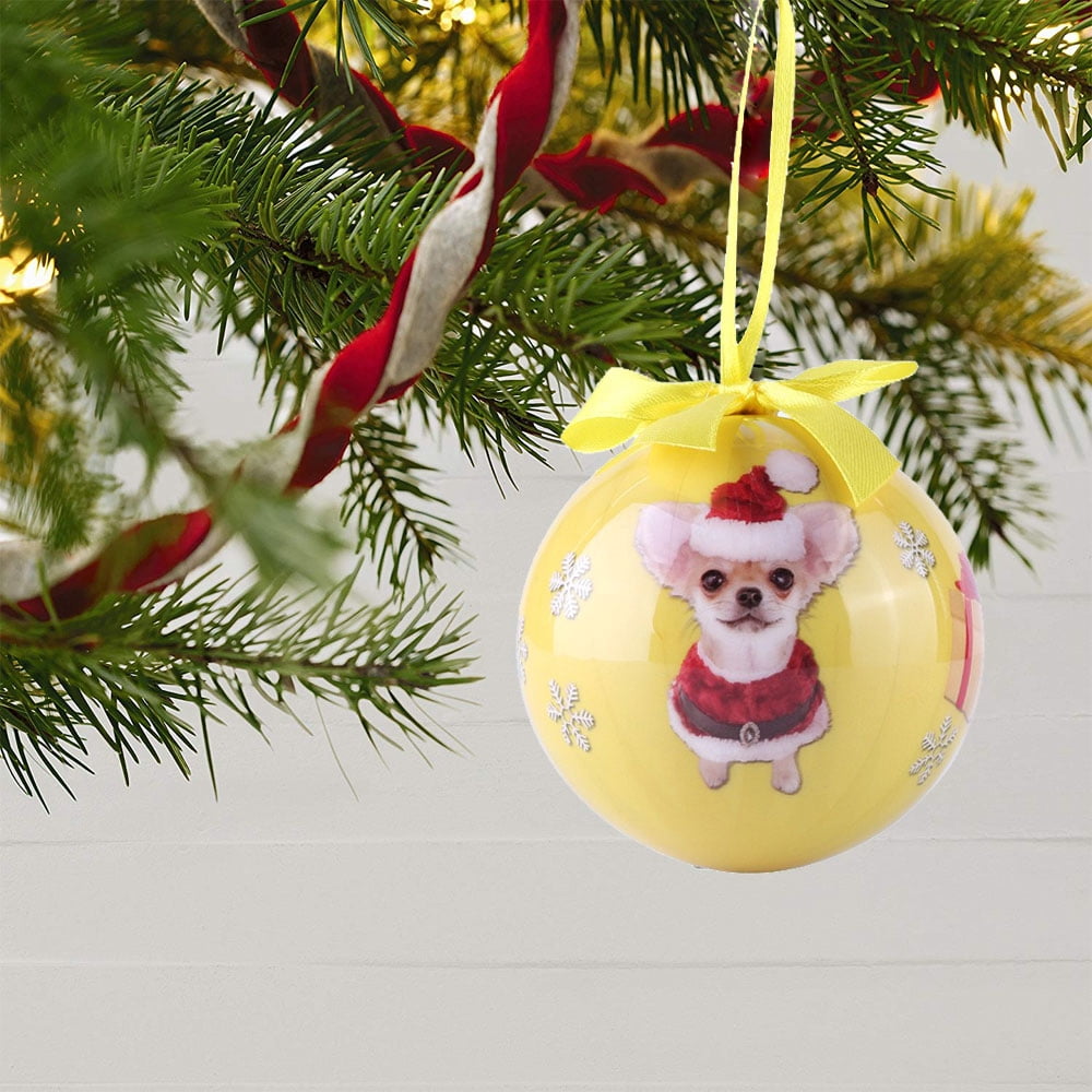 Christmas Dog Ball Ornaments Shatterproof Christmas Tree Decorations Large Hanging Ball Pendants with String for Xmas Tree, Holiday Wedding Party Decoration