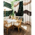 thumbnail image 5 of nqOlkjepod Outdoor Curtains for Patio Waterproof, Beige Brown Stripe Outdoor Privacy Panels Grommet, Modern Abstract Wave Silhouette Blackout Outside Curtains for Porch/Cabana 54"x108", 1 Panel, 5 of 8