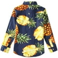 thumbnail image 2 of SSLR Big Boys Cotton Casual Button Down Long Sleeve Shirt Floral Shirt, 2 of 7