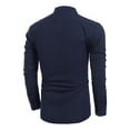 thumbnail image 4 of Camisas Cuello Mao Lino Hombre Casual Manga Larga Slim Fit, 4 of 8