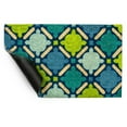 thumbnail image 3 of DII Natural Coir Geometric Modern Outdoor Door Mat, Front Porch Décor, 17x29", Blue Mosaic, 3 of 6