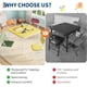thumbnail image 2 of Juego De Mesa y 4 Sillas Plegables Para Niños De 2 a 10 Años,Set De Actividades Versátil Con Patas Antideslizantes y Estructura Ligera,Fácil De Guardar En Espacios Pequeños,Ideal Para Comedor, Guarder, 2 of 7