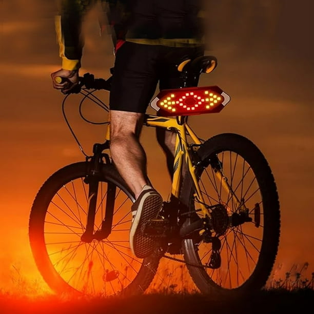 Luz trasera USB recargable para bicicleta – 32 LED • Impermeable • Visibilidad de 150 pies • Control remoto inalámbrico • Instalación rápida para todas las bicicletas • Accesorio de ciclismo