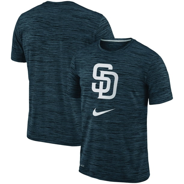 San Diego Padres Nike Velocity Performance T-Shirt - Navy - Walmart.com ...