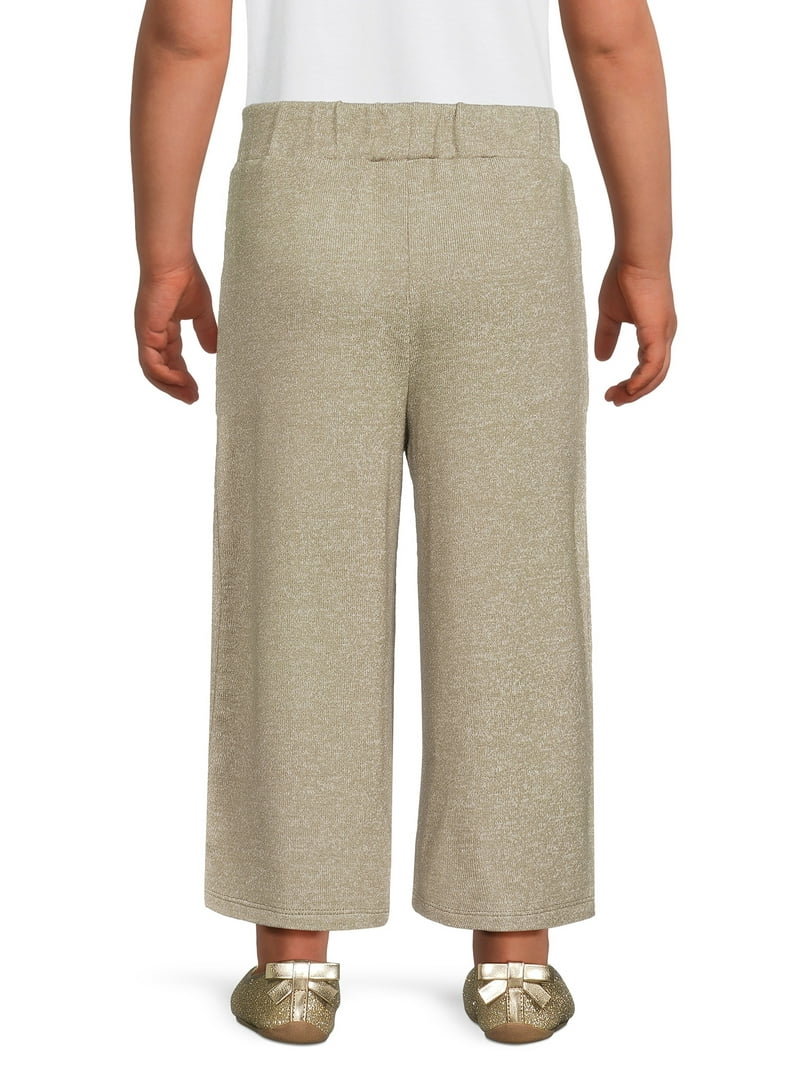 easy-peasy Toddler Girl Hacci Wide Leg Pant, Sizes 12 Months-5T