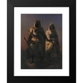 thumbnail image 2 of Niels Simonsen 11x14 Black Modern Framed Museum Art Print Titled - An Arab Family in the Desert (1846 - 1847), 2 of 5