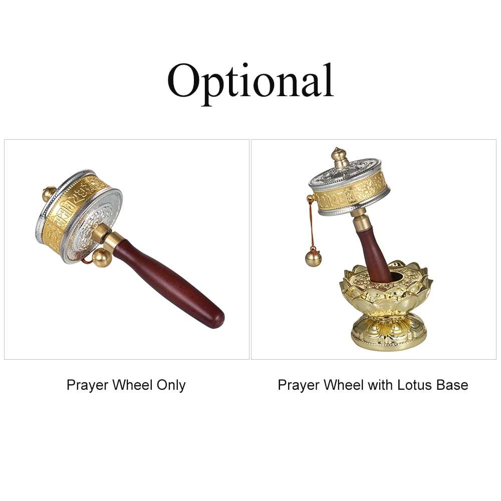 Tibetan Prayer Wheel Tibetan Buddhist Hand Turn Praying Instrument