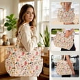 thumbnail image 3 of GYNKY Corduroy Tote Bag for Women Large Capacity Work Bag Weekender Duffle Bags with 6 Pockets Shoulder Crossbody Handbag for Office Travel Gym and Everyday Use Overnight, 3 of 7