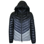 Mens Heavyweight Quilted Hooded Puffer Bubble Jacket (Sizes, S to 2XL)