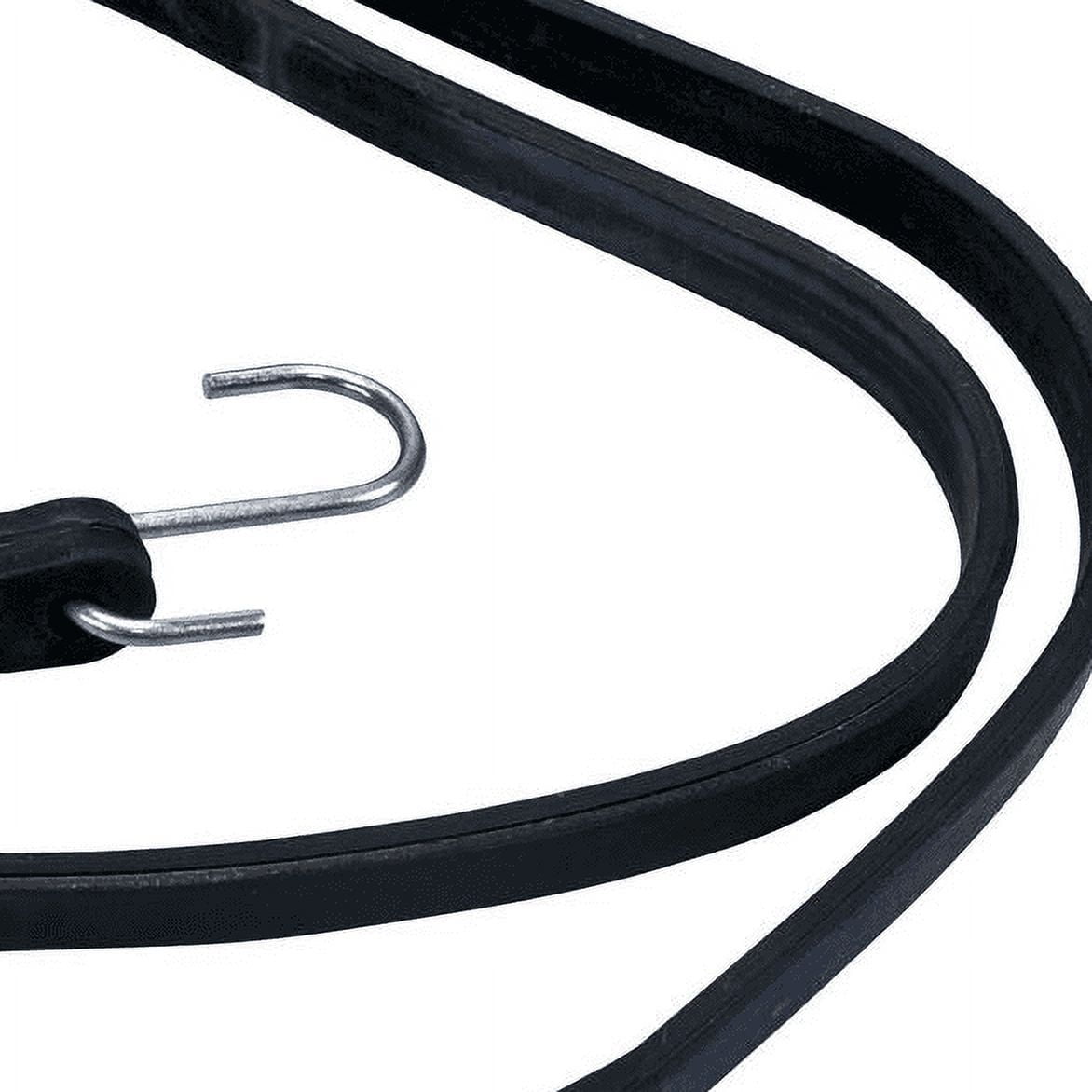 Surtek Strap Rubber Tarps Straps, 79cm, Black, with Steel Hooks