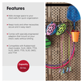 thumbnail image 4 of Rubbermaid 34 inch Heavy Duty Tool and Sports Steel Storage Rack for Sheds, 4 of 11