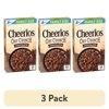 (3 pack) Cheerios Oat Crunch Chocolate Breakfast Cereal, Made with Whole Grain, Family Size, 24 oz