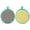 A, variant on Full Circle Sponge Dual-Sided Cleaning Sponge with Scrubbing Layer Reusable Kitchen Cleaning Pad Scrub Buddies Microfiber Sponge