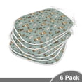 thumbnail image 2 of Woodsy Dining Chair Pad, Friendly Woodland Creatures Mushrooms and Plants in Cartoon Style, Water Resistant Pillow with Straps for Kitchen Seats, 6 Pieces Set, Multicolor, by Ambesonne, 2 of 5