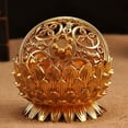 thumbnail image 7 of Hot Clearance! Denbek Lotus Incense Burner, SPRING PARK Flower Sandalwood Censer Incense Burner Chinese Buddha Incense Holder, Desktop decorations, Lotus incense burner 1, 7 of 7