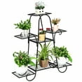 thumbnail image 1 of Gymax 7 Tier Plant Stand Metal Shelf Multilayer Potted Display Rack Patio Garden, 1 of 10