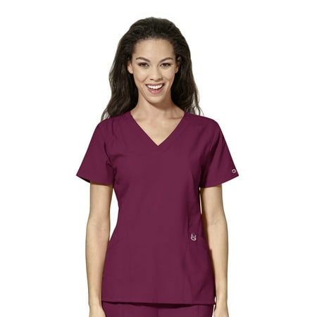 

WonderWink W123 Stylized V-Neck Scrub Top for Women
