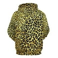 thumbnail image 6 of Gold Leopard Regular Fit Hoodie, Sporty Pullover Hooded Sweatshirt for Men Women L, 6 of 6