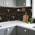 thumbnail image 6 of Whimsical Peel and Stick Wallpaper Intricate Floral Owl Dark Tones Elegant Detailing Wall Mural 23.6in x 9.8ft Self Adhesive Removable Wall Paper Renter Friendly Wallpaper for Kids Bedroom Studio, 6 of 8