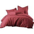 thumbnail image 3 of Housse de Couette 3 Pcs Lit double Pâte de Haricot Ensemble Visage Simple, 3 of 5