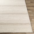 thumbnail image 4 of BoutiqueRugs Silverthorne Boho Hand Woven Wool Natural Fiber Area Rug - Farmhouse Neutral Color Carpet for Living Room, Bedroom - Cream, Medium Gray - 6' x 9' (6x9), 4 of 8