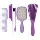 thumbnail image 1 of Juego de peines para el cabello de 5 uds., ajuste de estilo, cuero cabelludo, resistente al calor, juego completo de cepillos para desenredar multiusos para hombres, 1 of 5