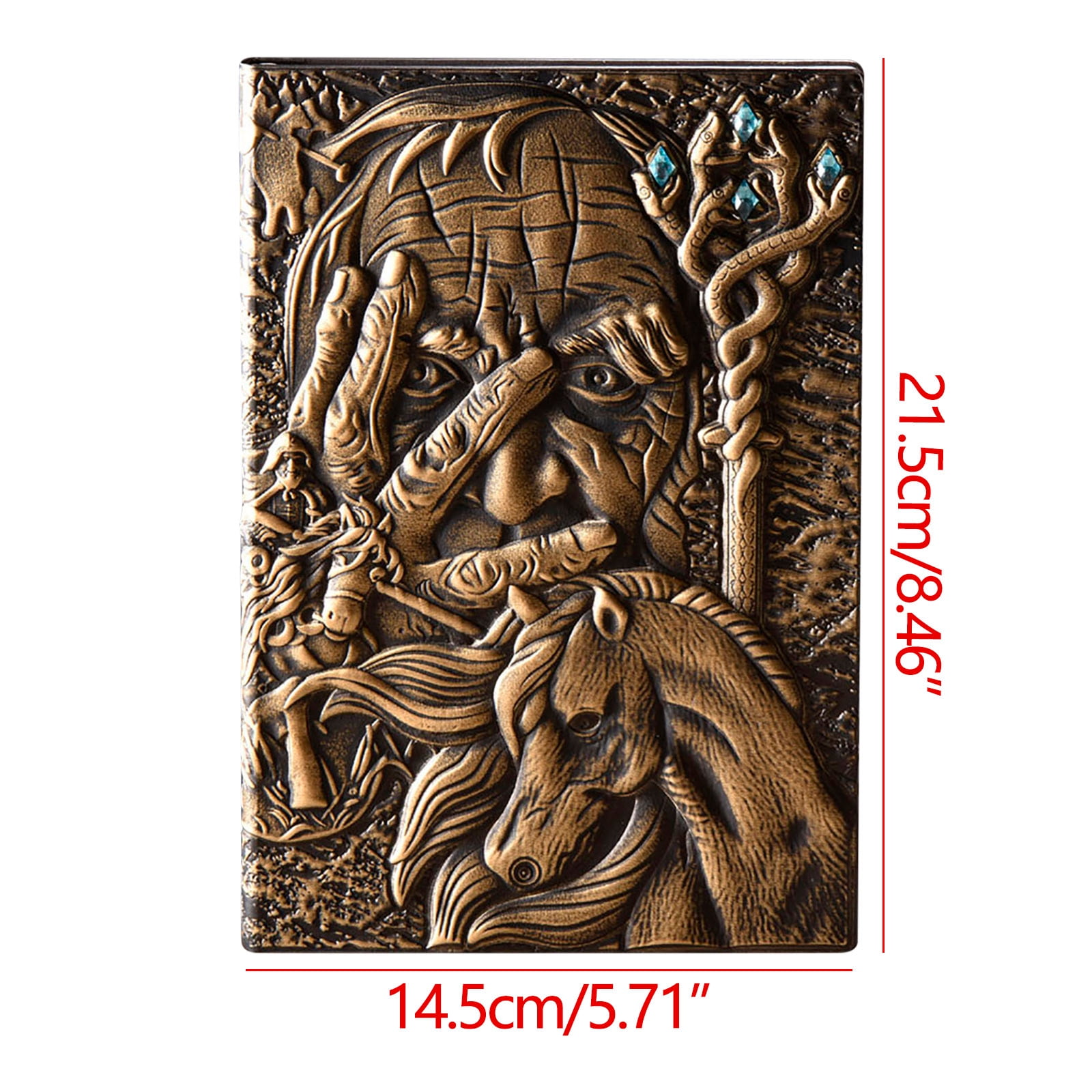 Embossed Magician Notebook European-Style Notepad Three-Dimensional A5 Diary 100 Pages