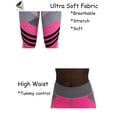 thumbnail image 6 of PULLIMORE Women High Waist Yoga Leggings 3D Printed Butt Lifting Tight Pants For Sport Gym Workout Fitness (S, Pink), 6 of 10