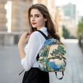 thumbnail image 6 of FORMRS Mini Backpack Purse for Women Quilted Travel Daypack Casual Shoulder Bag, Large Pine Tree, 6 of 7
