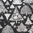 thumbnail image 4 of Pillow Perfect 629773 17 in. Metallic Christmas Trees Pillow - Gray, 4 of 4