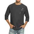 thumbnail image 1 of Qiopertar Liquidation à Moins de 5$ Hommes Imprimé Col Rond Mode Décontractée Manches Courtes Blouses Chemises en Liquidation Accès Anticipé Offres, 1 of 3
