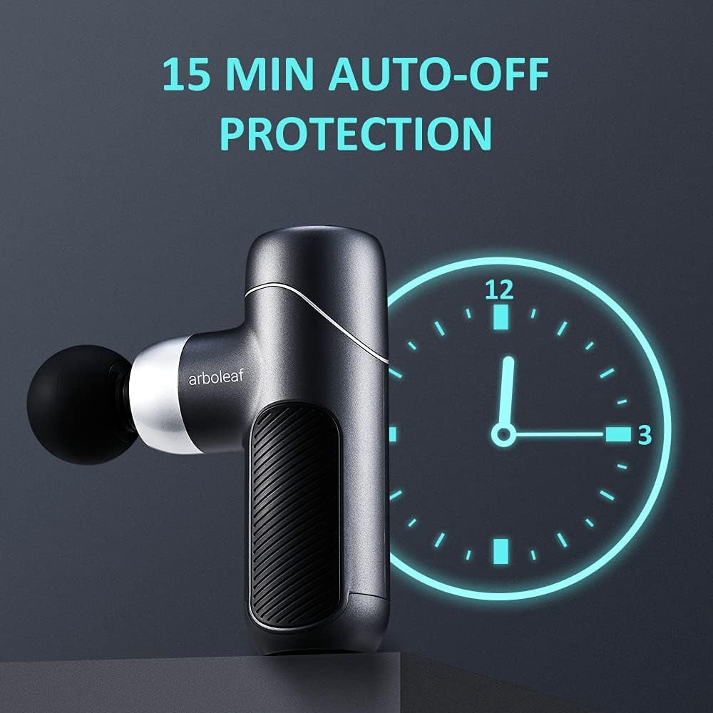 Arboleaf Mini Massage Gun Deep Tissue Muscle Massager - Waterproof, 4 Silicone Heads
