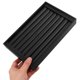 thumbnail image 5 of unbranded Organizador De Anillos Y Aretes En Cuero Negro Con De Franela Para Hogar, 5 of 8