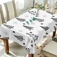thumbnail image 4 of Coolnut Christmas Tree Tablecloth, Waterproof Washable Polyester Square Table Cover, Durable Tablecloth for Kitchen Dining Table Party Decor, 60"X 108", 4 of 7