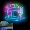 thumbnail image 3 of Handmadetneonsign Sewing Machine Neon Sign, Tailor Led Light, Clothing Store Shop Wall Art 94402, 3 of 5