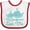White and Red, variant on Inktastic My Grandparents Love Me Childs Boys or Girls Baby Bib