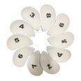 thumbnail image 2 of Juego de 10 Fundas protectoras Baoblaze para cabeza de hierros de golf Blanco, 2 of 8